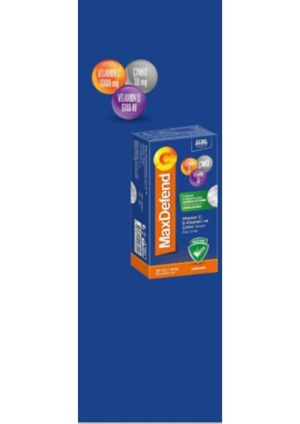 Maxdefend Vitamin C Vitamin D ve Çinko modelleri