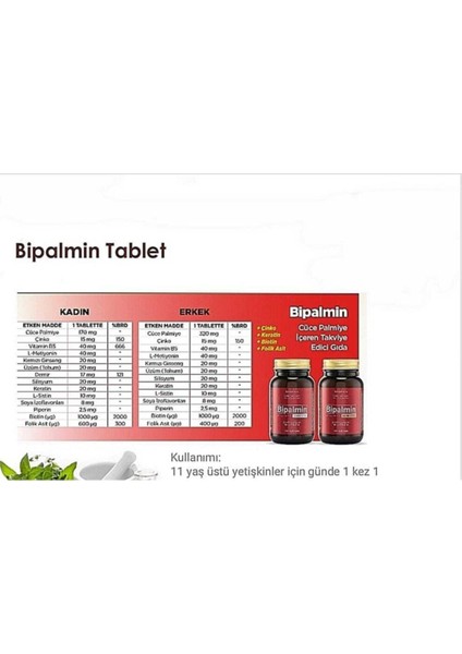 Bipalmin Erkek 30 Tablet