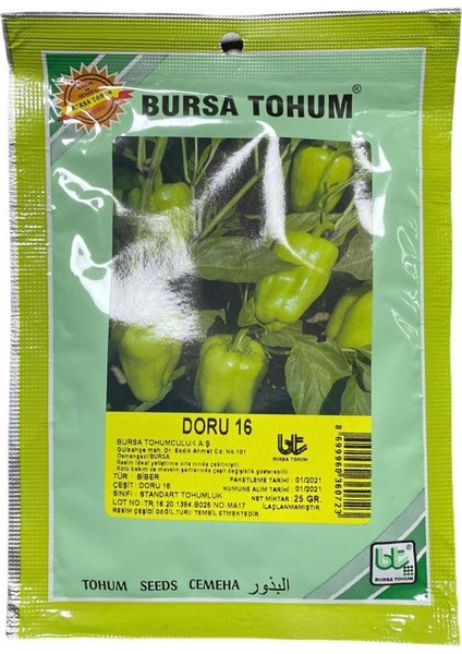 Biber Doru Tohumu 25 gr