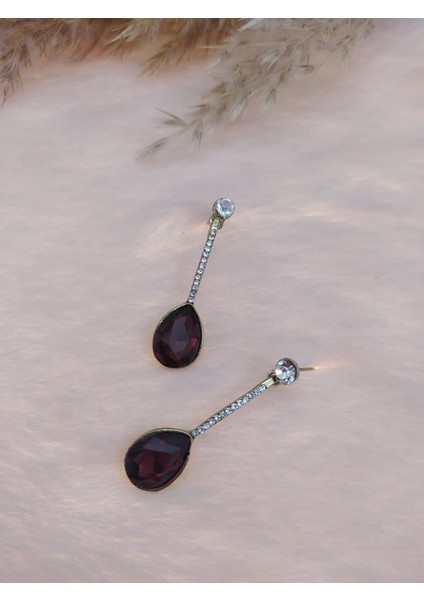 Hdmarketim Swarovski Karışık Taşlı Sallantılı Küpe Dogal Temalı fiyatları