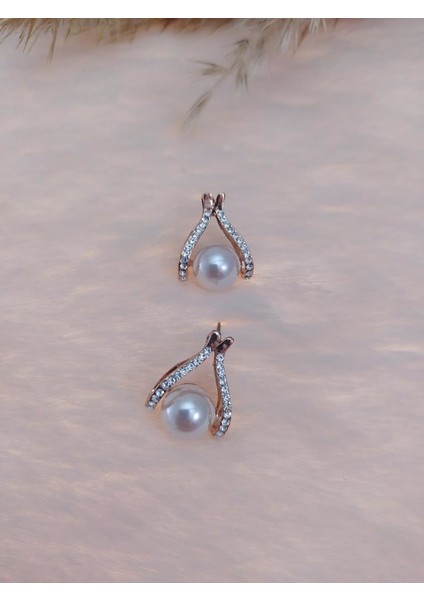 Hdmarketim Swarovski Taşlı Incili Doğa Temalı Küpe fiyatları