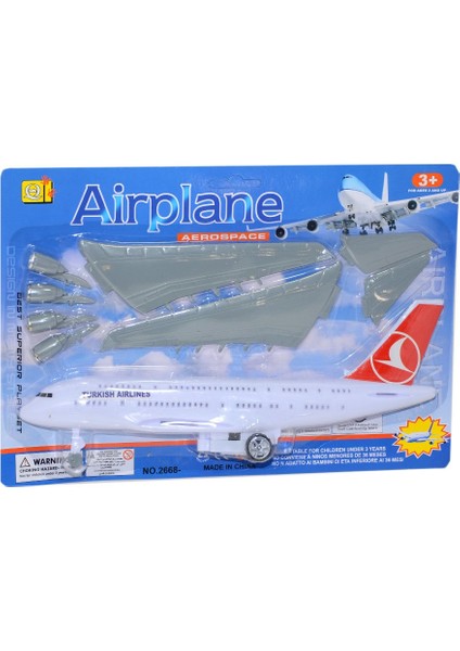 2668-2 Kartela Sürtmeli Uçak