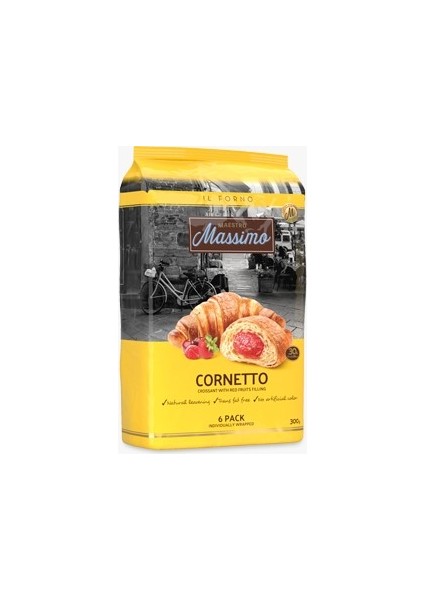 Kruvasan Kırmızı Meyveler 300 gr 6'lı x 2