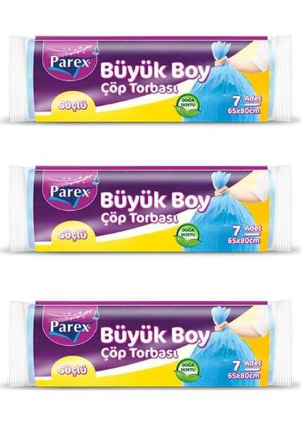 Ekonomik Çöp Torbası Büyük Boy 3' Lü Paket
