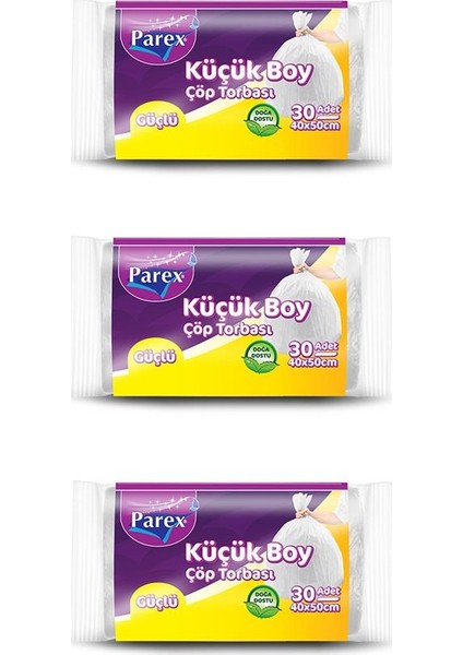 Ekonomik Çöp Torbası Mini Boy 3' Lü Paket