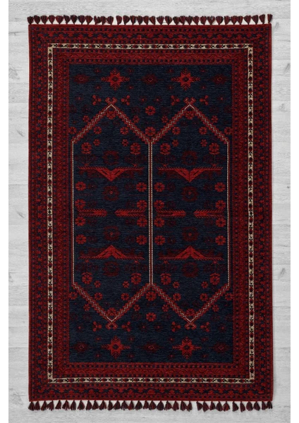 Sultan Halı Afgan Tarzı Altı Kaymaz Kilim