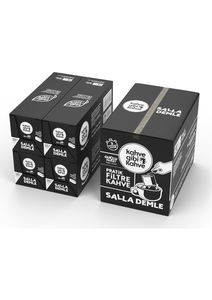 Salla Demle Filtre Kahve 144'lü Güçlü Koli