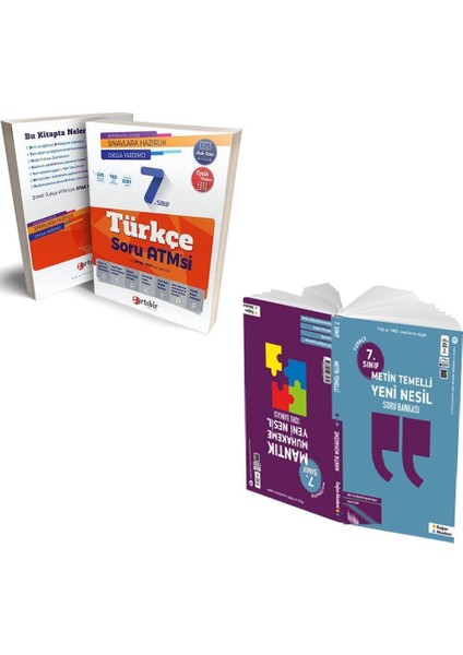 7. Sınıf Mantık Muhakeme + Artıbir Türkçe Atm 2 Kitap Set
