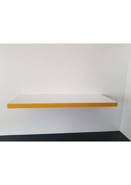 De&se Design Duvar Rafı Kitap Rafı Süs Rafı 3'lü Duvar Rafı Parlak Beyaz Mdflam