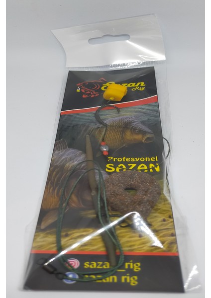 Sazan Rig 75 gr Kaplama Kurşunlu Yüzen Çift Mısırlı Sazan Takımı