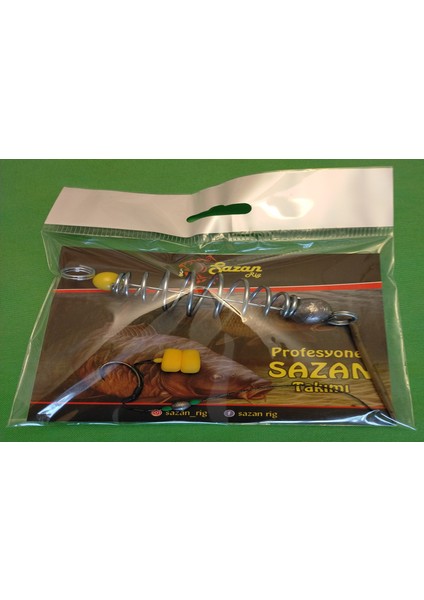 Sazan Rig 30 gr Yaylı Yüzen Çift Mısırlı Sazan Takımı