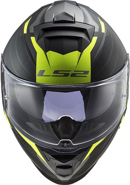 Storm Nerve Mat Siyah-Neon Sarı Kask