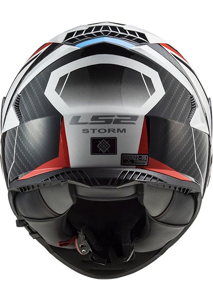 Storm Racer Mavi-Kırmızı Kask