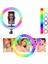 13 inç Rgb Kumandalı LED Make Up Selfie Youtuber Işığı 210 cm Tripot Selfie Çubuğu 4