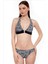 40664 Siyah Beyaz Çiçekli Bikini Takımı 1