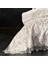 Astor Damask Krem/bej Çift Kişilik Saten Nevresim Pike Seti 2
