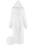 Pamuk Kapüşonlu Unisex Bornoz - Beyaz L/xl 1