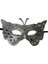 Maske Kelebek Simli Gümüş 1