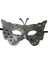 Maske Kelebek Simli Gümüş 2