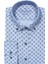 Erkek Slim Fit Açık Mavi Koldan Katlamalı Desenli Erkek Gömlek 1