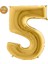 Rakam Balon Folyo 100 cm Gold 5 1