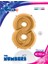 Rakam Balon Folyo 100 cm Gold 8 2