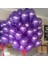 Mor Metalik Balon 10 Adet 1
