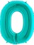 Rakam Balon Folyo 100 cm Tiffany (Yeşil) 0 1