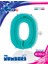 Rakam Balon Folyo 100 cm Tiffany (Yeşil) 0 2