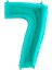 Rakam Balon Folyo 100 cm Tiffany (Yeşil) 7 1