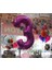 Rakam Balon Folyo 100 cm Fuşya 3 3