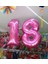 Rakam Balon Folyo 100 cm Fuşya 8 3