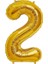 Rakam Balon Folyo Orta Boy 75 cm Gold 2 1