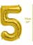 Rakam Balon Folyo Orta Boy 75 cm Gold 5 1