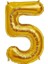 Rakam Balon Folyo Orta Boy 75 cm Gold 5 2