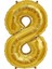 Rakam Balon Folyo Orta Boy 75 cm Gold 8 1