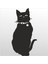 Folyo Sticker Kedi 40 cm Uzunluk Dekoratif Sticker 1