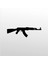 Folyo Sticker AK47 20 cm Uzunluk Dekoratif Sticker 1