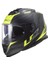 Storm Nerve Mat Siyah-Neon Sarı Kask 1