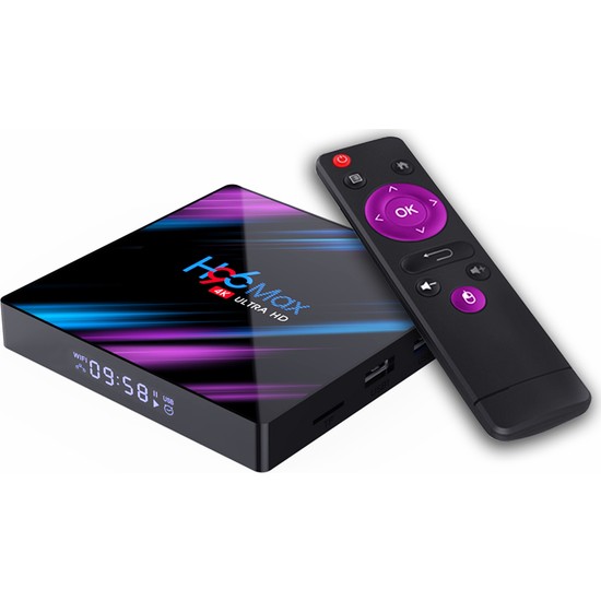 Auvc H96 Max Smart Android 10.0 TV Kutusu RK3318 4 Çekirdekli Au Plug (Yurt Dışından)