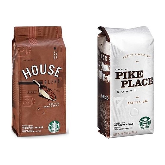 Starbucks House Blend ve Pike Place Çekirdek Kahve 250 gr x Fiyatı