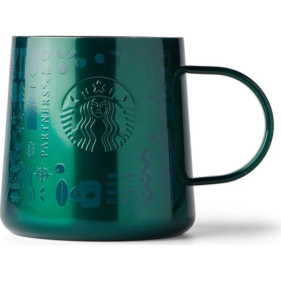 Starbucks Starbucks® 50. Yıl Özel Seri Kupa - Koyu Yeşil Renkli Paslanmaz Çelik 414 ml