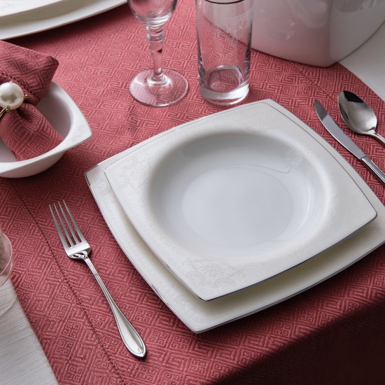 Karaca Fine Pearl Lace 86 Parça 12 Kişilik İnci Yemek Takımı Fiyatı