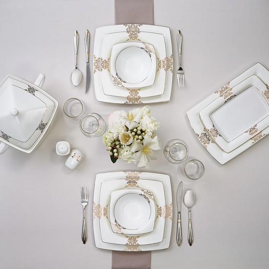 Karaca Fine Pearl Barok 62 Parça 12 Kişilik İnci Yemek Fiyatı