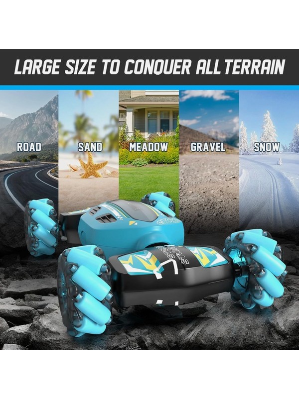 Power Extra 4WD Kumandalı Stunt Araba 2.4GHz + Gesture Kontrol RGB Işıklı
