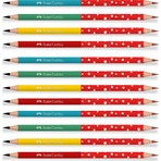 Faber-Castell Siyah-Kırmızı Renkli Kurşun Kalem 12'li