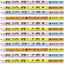 Adel Gülen Yüzler Yuvarlak Kurşun Kalem 12'li