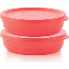 Tupperware Silindir Kap 200 ml Pembe 2'li Set