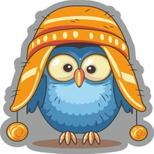 Sticker Atölyesi Sevimli Kuş Sticker - 17267