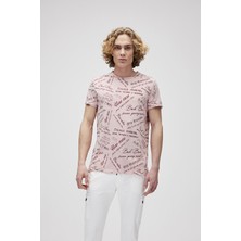 Bad Bear Erkek Pudra Yazılı Bisiklet Yaka T-Shirt